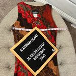 Y2K Safari Print Maxi Dress Red Size 4P Photo 12