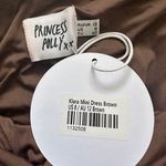 Princess Polly Dress Klara Mini One Shoulder Cut Out Ruched Brown 8 NWT New Photo 8