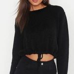 Boohoo Cropped Black Sweater  Photo 0