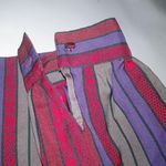 Diane Von Furstenberg Diane Von Firstenberg 14 Purple Red Stripe Top Plus Photo 1