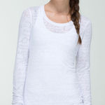 Lululemon  Daily Practice Long Sleeve in White Photo 0
