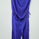 Indah  Silk‎ Strapless Jumpsuit Purple Photo 6