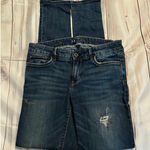 White House | Black Market Women's Blue Distressed Skinny Jeans Size 4 Photo 0