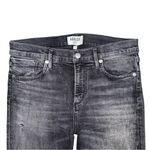 AGOLDE  Sophie High Rise Skinny Jeans Size 28 Charcoal Silence Distressed Stretch Photo 3