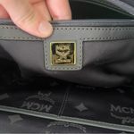 MCM  Gray Shoulder Bag Solid Leather Zip Flap Photo 9