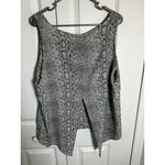 Attention  Gray & Black Snake Print Tank Top XL Photo 1