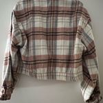 Ashley Outerwear Women’s Pink & Cream Plaid Jacket – Size Large Photo 3