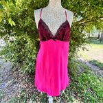 Linea Donatella Hot Pink Babydoll Chemise And Robe Set Size XL NWT Boudoir Photo 7