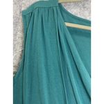 Garnet Hill Teal Faux Wrap Jersey Dress Soft Stretch Knit Drape by L Photo 4