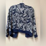 Catalina Vintage Collection Womens 1990s Blue Floral Leaf Blazer Jacket Small Photo 1