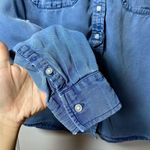 Banana Republic  Dillon Classic Fit Tencel Denim Utility Shirt Blue Sz Small Photo 5