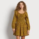Sam Edelman NWT LORA MINI DRESS IN GOLDEN SPRIG -OLIVE OIL XS Photo 1