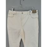 Madewell NWT The 90s Straight Crop Jeans Tile White Raw Hem High Rise Size 32 Photo 5