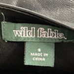 Wild Fable Black Faux Leather Sleeveless Square Neck Zip Up Mini Bodycon Dress S Photo 4