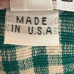 PLANTE Women's Green Gingham Overalls Jumpsuit Size L Made in USA Size L Photo 3