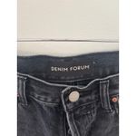 Aritzia DENIM FORUM The Yoko Mid Thigh Short Black Raw Hem Cut Off Size 28 Photo 1