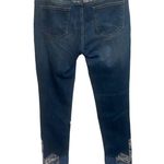 AQUA NWOT Patchwork Detail Skinny Jeans Photo 2