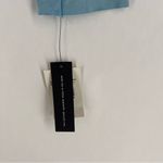 Tart  Light Blue Soft‎ Stretch Modal Ruched V-Neck Long Sleeve Cropped Blouse L Photo 4