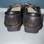 Alegria Dayna Day Bronze Gold Leather Peek-A-Boo Mary Jane Shoes Clogs 36 US 6.5 Photo 6