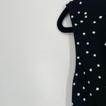 Taylor Women's Black White Polka Dot Sleeveless‎ V Photo 3