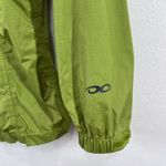 Marmot Women's Small Rain Jacket Green Hooded Windbreaker Hiking Lightweight Photo 6