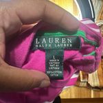 Ralph Lauren Lauren  Pink Striped Short Sleeve Shirt – Size L Photo 2