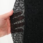 Vtg Black Silk Beaded Evening Dress Art Deco Formal Event‎ Holiday Plus Size 2X Photo 3