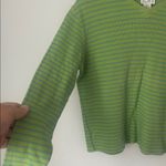 Ann Taylor Vtg 90s Y2K Stripped Thermal Long Sleeve Top Size Small π² Photo 2