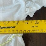 Hailey & Co. White Ruffle Tiered blouse with Pastel Accents size S Photo 3