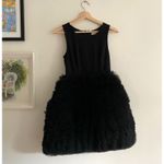 Hutch  Twofer Black Satin Tulle Mini Dress Size XXS NWT Photo 3