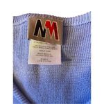 New Moves Vintage Violet Blue Floral Beaded Button Front Cardigan Size Large Photo 9