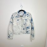 Free People  Womens Rumors Denim Jacket Tie Dye Distressed Size Small New Photo 5