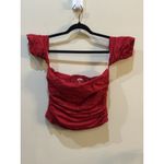 Reformations Adan Top Shirt Women Lipstick Red Off the Shoulder Tube Size 6 Photo 1