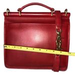Coach Vintage Willis Red Glove Tanned Top Handle Crossbody Bag 9927 USA COA Photo 9
