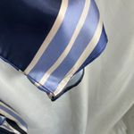 ZARA New Striped Blue Romper Jumpsuit Tie Belt Womens Large Sexy Fun Date Night Photo 6