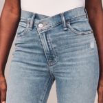 Abercrombie & Fitch NWT  Ankle Jean High Rise Size 16 R / 33 Criss Cross Waist Photo 0