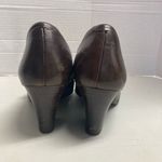 BORN Crown Women’s Block Heels Hand Crafted Brown Leather Studded Strap Size 8 Brown Photo 5