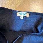 Chic Asymmetrical Black Wrap Skirt Size 8 Photo 1