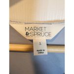 Market & Spruce Enara Knit Eyelet Dress Large Blue Flutter Sleeve NWOT Photo 5