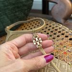 Tory Burch  Marion Tan Quilted T-Strap Sandals Photo 1