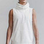 Nobull NWT  Women’s Sleeveless Polartec Cowl Fleece Hoodie - Large - White Photo 0