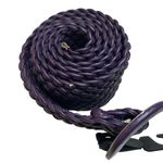 NWT Deep Purple Braided Plus Size Belt | 2X 51” | Women’s Thick Woven Waist Belt Photo 3