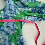 EMILY MCCARTHY daphne dress in hydrangea stripe sz L Green Size L Photo 7