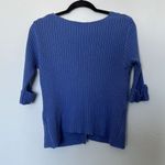 Vintage Putori Cotton Blend Knit Sweater Periwinkle Size Small Purple Photo 3