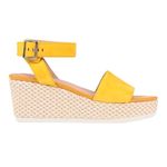 Geox Women's D Lipari a Sandals Yellow Suede Wedge Espadrilles Size: 10 NIB Photo 3