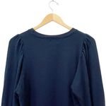Sundry  Navy Blue Puff Sleeve Sweatshirt Pullover Size 1 (Small) Made in USA Photo 7