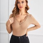 ✨ Lace Trim Rib Photo 1