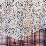 Quarter sleeve button down plaid dress shirt Size L Photo 2