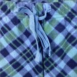 B Sleepwear Sz Small Plaid Fleece Blue Sleep Pants Stretch Drawstring Wa… Photo 6