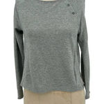 James Perse  Gray Button Neckline Long Sleeve T-Shirt Size 00 / XXS‎ Photo 0
